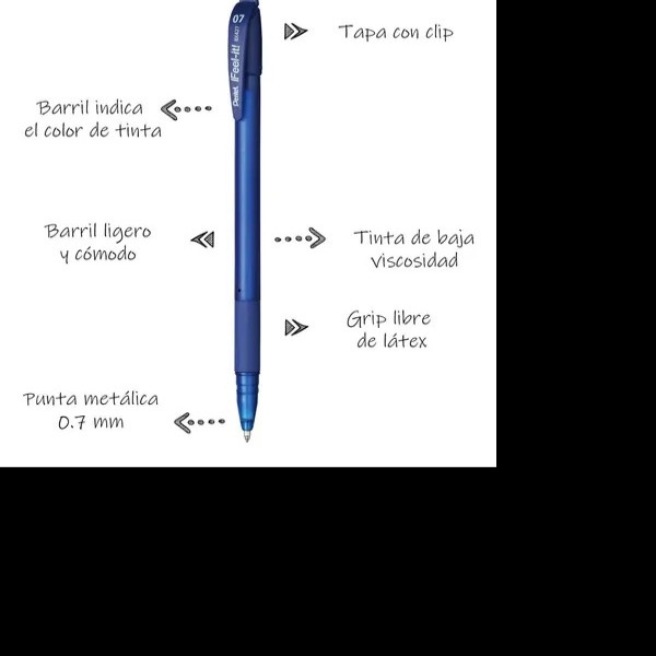 BOLIGRAFO FEEEL-IT BX427C 0.7MM AZUL PENTEL PZA